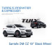tuix oz 19 wheel black set hyundai santa fe dm 2012-15